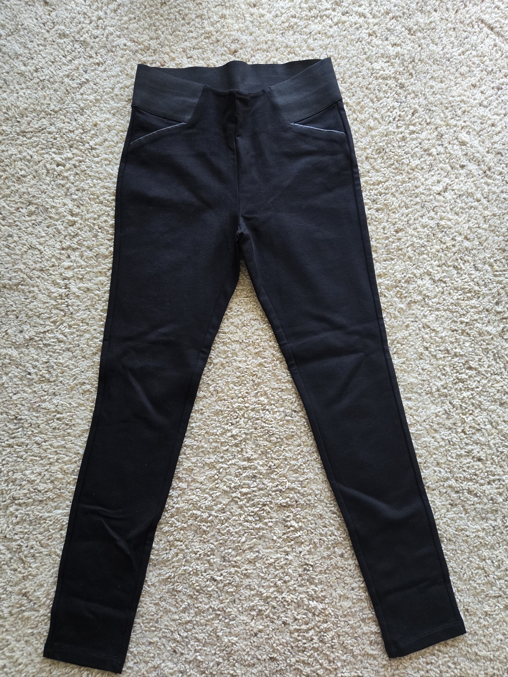 Ci Sono Black High-Waist Jeggings with Slim Fit